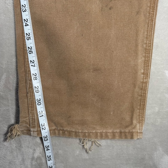 Vintage Carhartt B11 Brn Canvas Carpenter Pants Men's Sz 36x32 USA Made - Picture 10 of 11